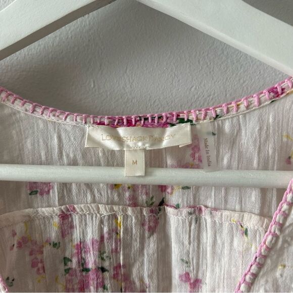 LoveShackFancy Merida Blouse Magenta Light - Picture 6 of 8